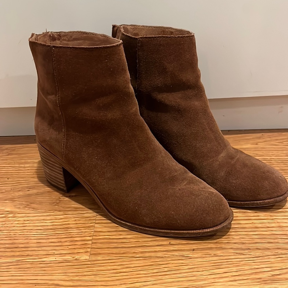 Madewell Pauline Boots Suede Women Bootie 7 TTS